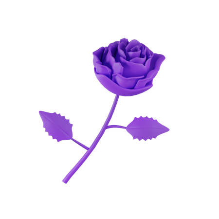 Fleur mauve  3D Icon