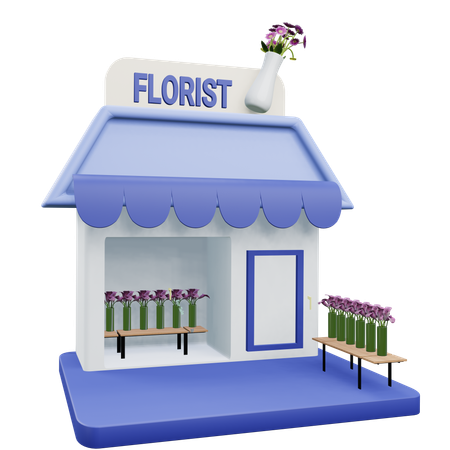 Fleuriste  3D Icon