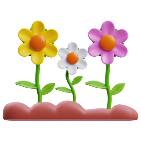 Fleurs  3D Icon