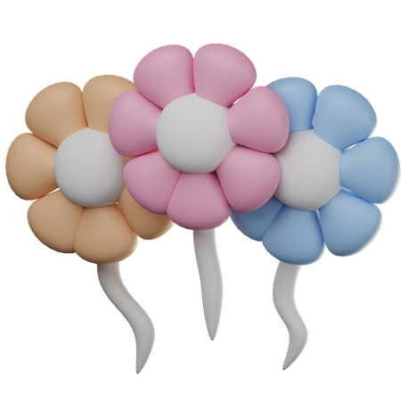 Fleurs  3D Icon