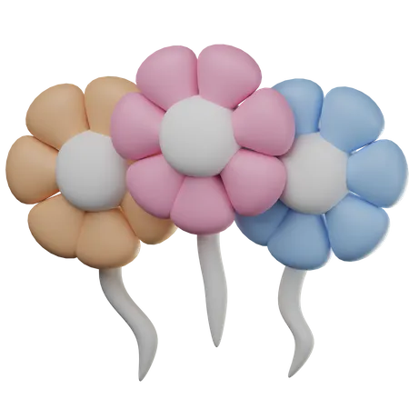 Fleurs  3D Icon