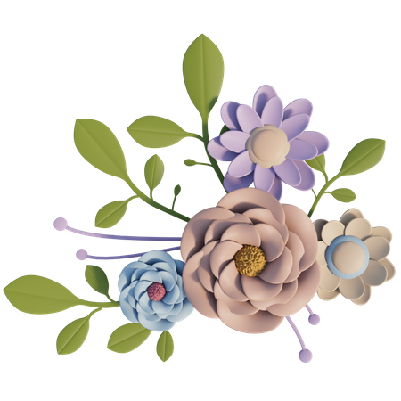 Fleurs  3D Icon