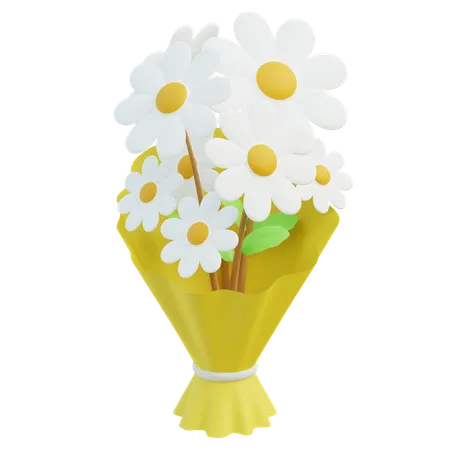 Fleurs de primevère blanches  3D Icon