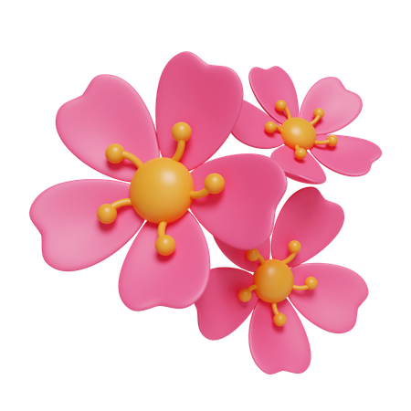 Fleurs de cerisier  3D Icon