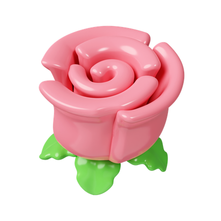 Fleurs roses  3D Icon