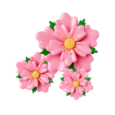 Fleurs de sakura  3D Icon