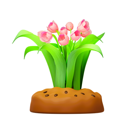 Fleurs de tulipes  3D Icon