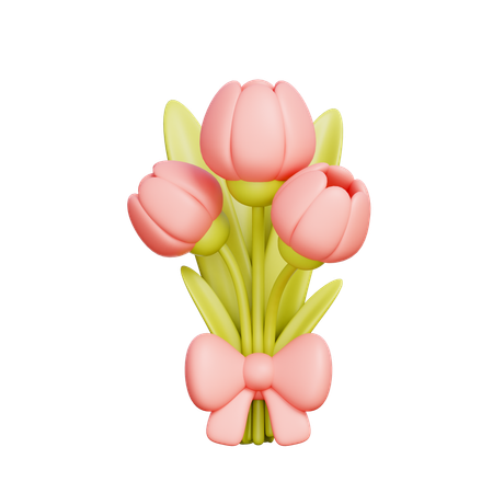 Fleurs de tulipes  3D Icon