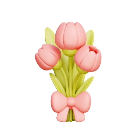 Fleurs de tulipes  3D Icon