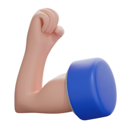 Flexed Biceps  3D Icon