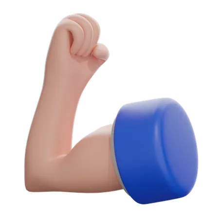 Flexed Biceps  3D Icon