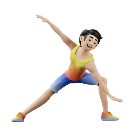 Flexibility training  3D Icon