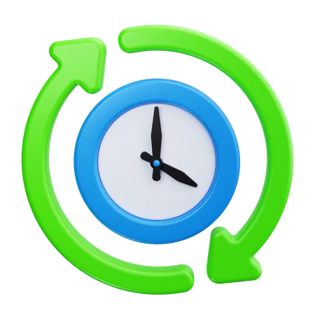 Flexible Arbeitszeiten  3D Icon