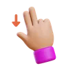 Flick Down Hand Gesture