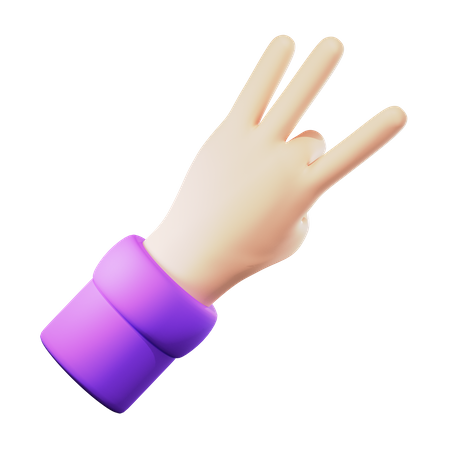 Flick Hand Gesture  3D Icon