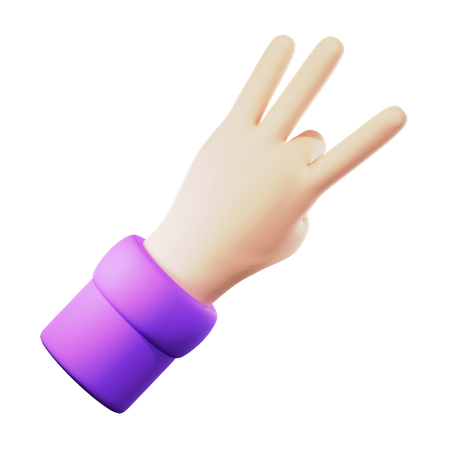 Flick Hand Gesture 3D Icon