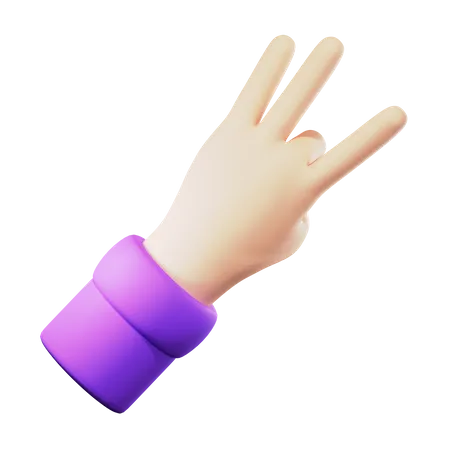 Flick Hand Gesture  3D Icon