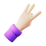 3d flick hand sign emoji