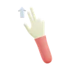 Flick Up Finger Gesture