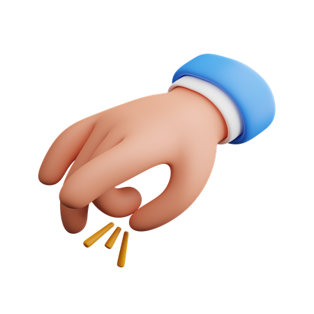 Flicking finger  3D Icon