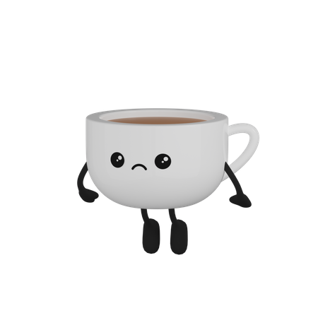 Kaffeetasse, Charakter  3D Icon