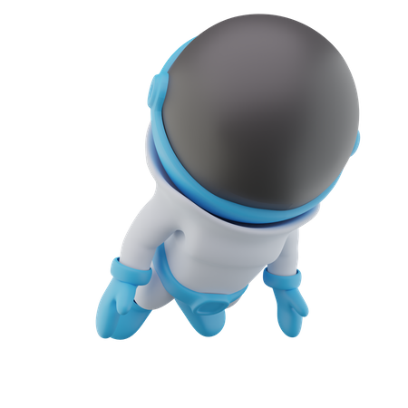 Fliegender Astronaut  3D Icon