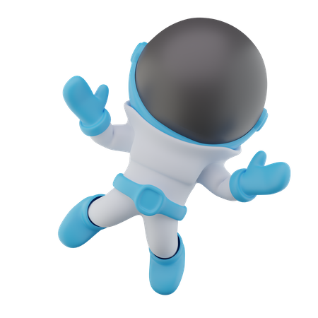 Fliegender Astronaut  3D Icon