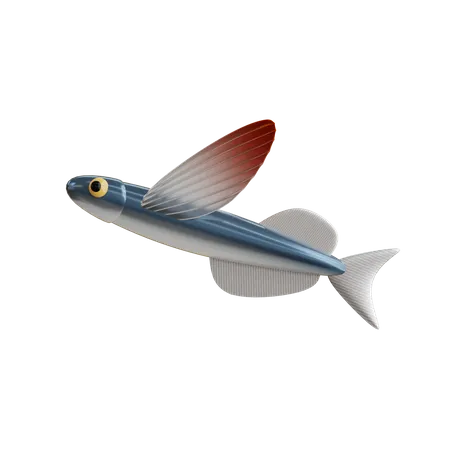 Fliegender Fisch  3D Icon