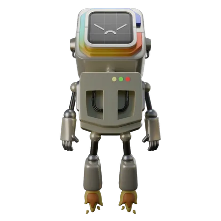 Fliegender Roboter  3D Icon