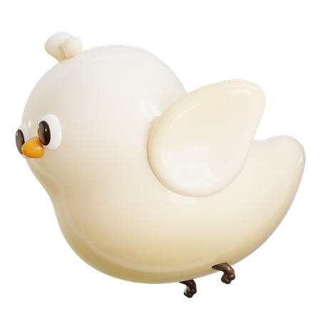 Fliegender Vogel  3D Icon