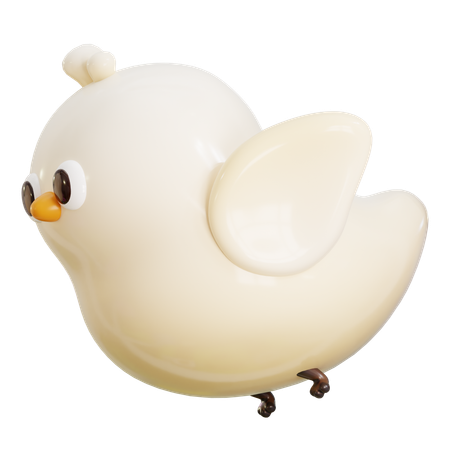 Fliegender Vogel  3D Icon
