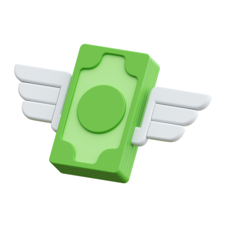 Fliegendes Geld  3D Icon
