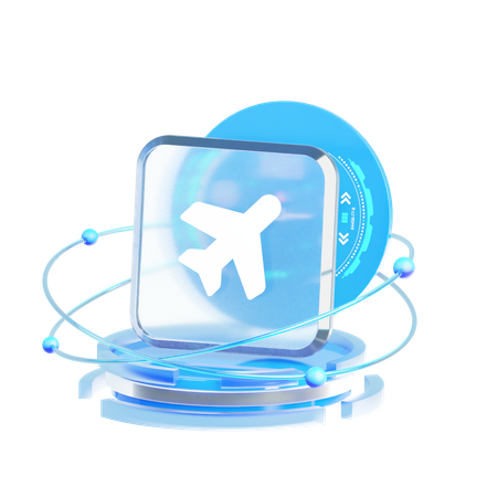 Flight  3D Icon