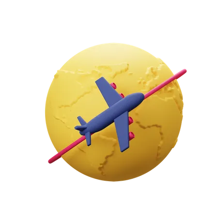 Flight  3D Icon