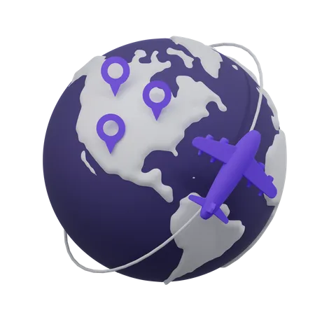 Flight  3D Icon