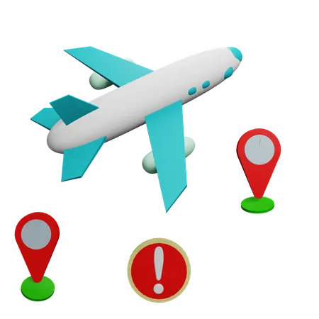 Flight Alert  3D Icon