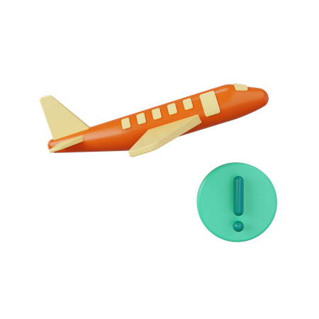 Flight Alert  3D Icon