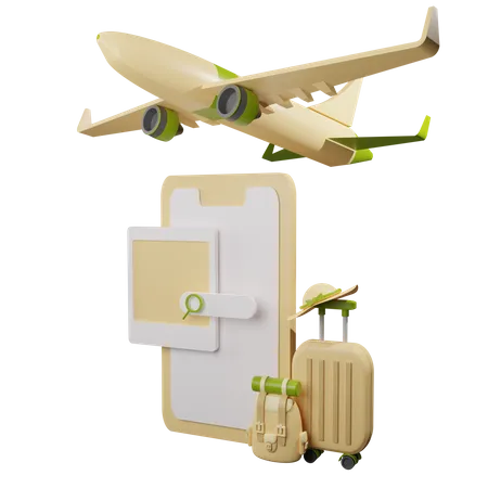 Flight Booking App  3D Icon