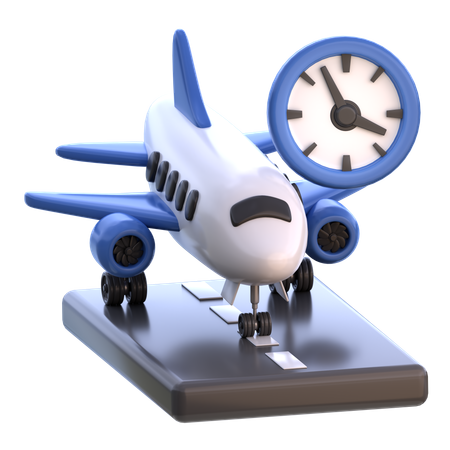 Flight Delay  3D Icon