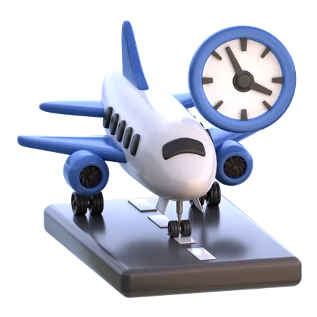 Flight Delay  3D Icon