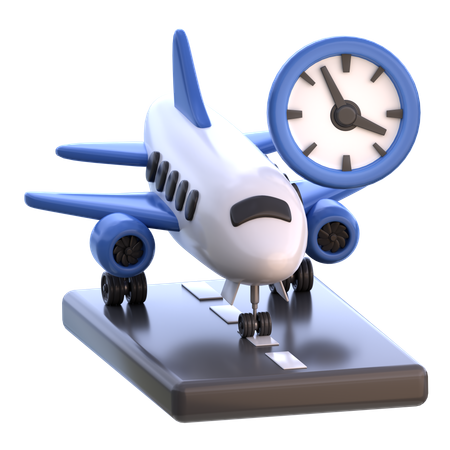 Flight Delay  3D Icon