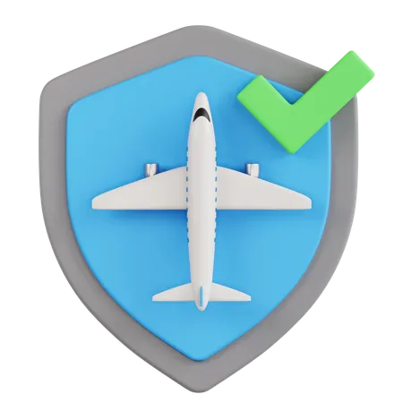 Flight Insurance  3D Icon