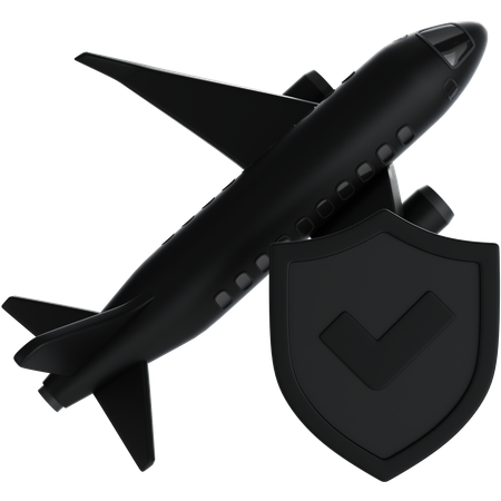 Flight Insurance  3D Icon