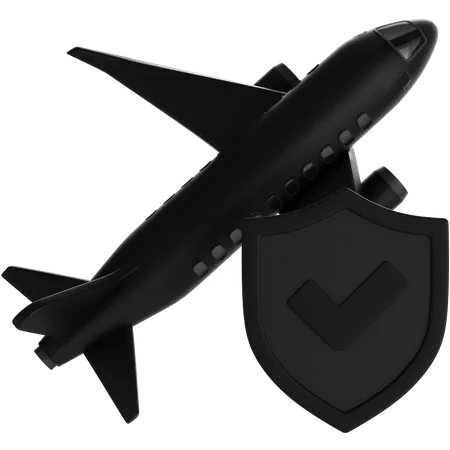 Flight Insurance  3D Icon