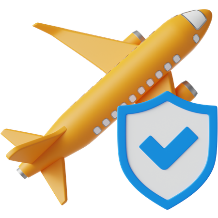 Flight Insurance  3D Icon