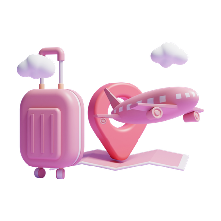 Flight Journey  3D Icon