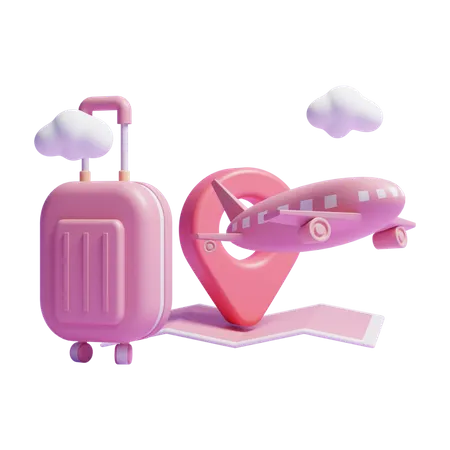 Flight Journey  3D Icon