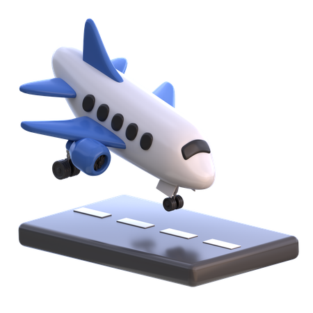 Flight Landing  3D Icon