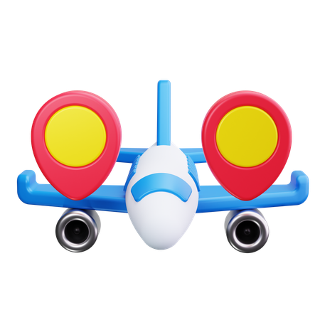 Flight location  3D Icon