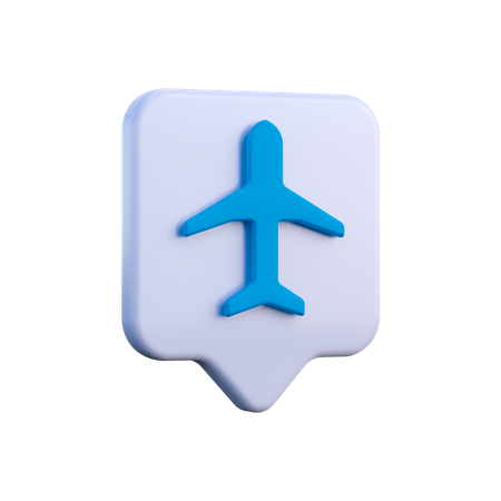 Flight Location 3D Illustration